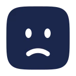 Sad Square SVG Icon